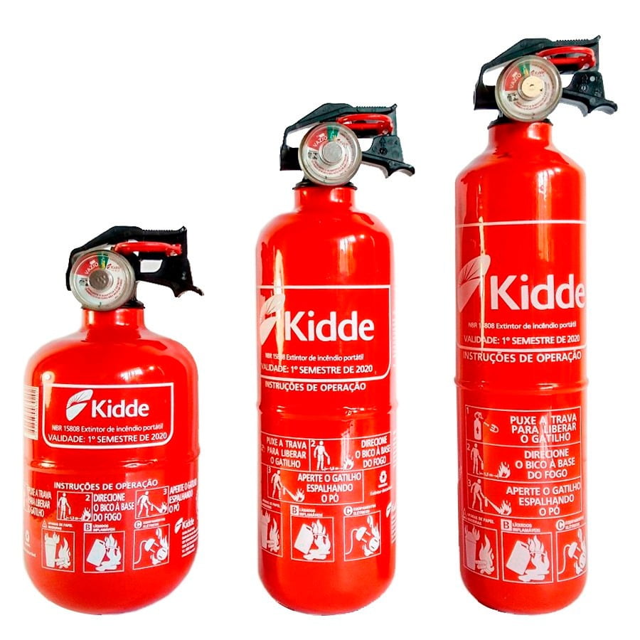 Extintores automotivos ABC